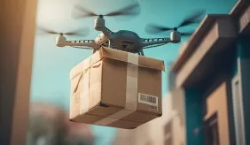 Siuntų pristatymas dronais